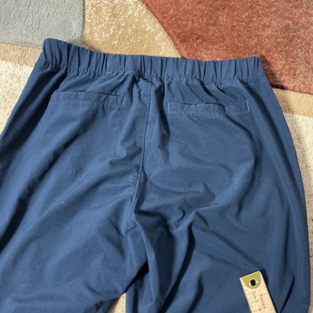 Athleta La Viva Pants Navy Blue Travel Hiking 983350 SU16 Womens M Granola Girl - Picture 8 of 8